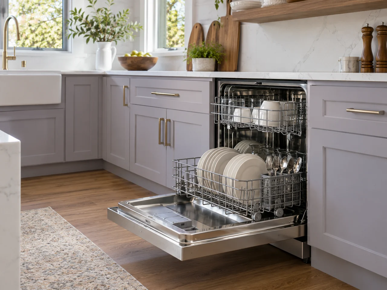 Illustration of a Viking dishwasher