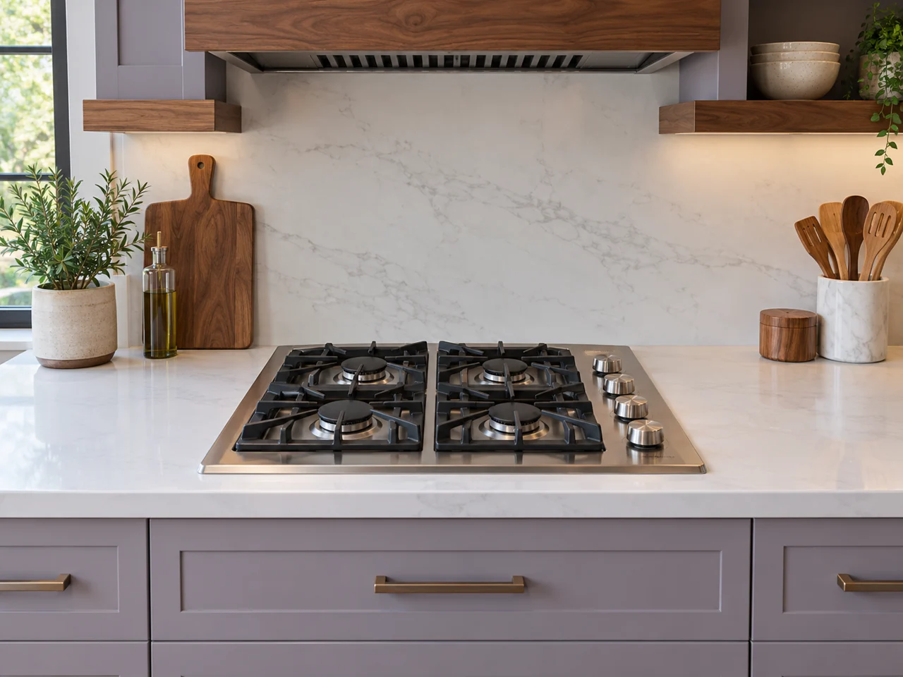 Illustration of Viking cooktop